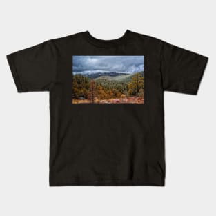 Storm On The Mountain Kids T-Shirt